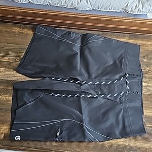 Lululemon board shorts, 11 inches L, 32W, black, new never worn
